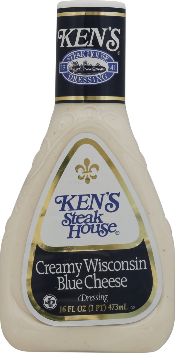 slide 9 of 11, Ken's Steak House Creamy Wisconsin Blue Cheese Dressing, 16 fl oz