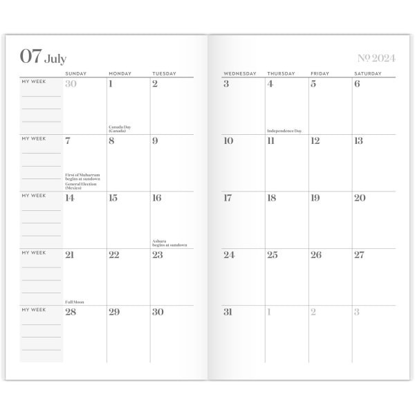 slide 9 of 10, 2024-2026 Cambridge Workstyle Monthly 2-Year Academic Planner, 3-1/2"" X 6-1/4"", Mellow Frost, July 2024 To June 2026, 1606-021A-46, 1 ct