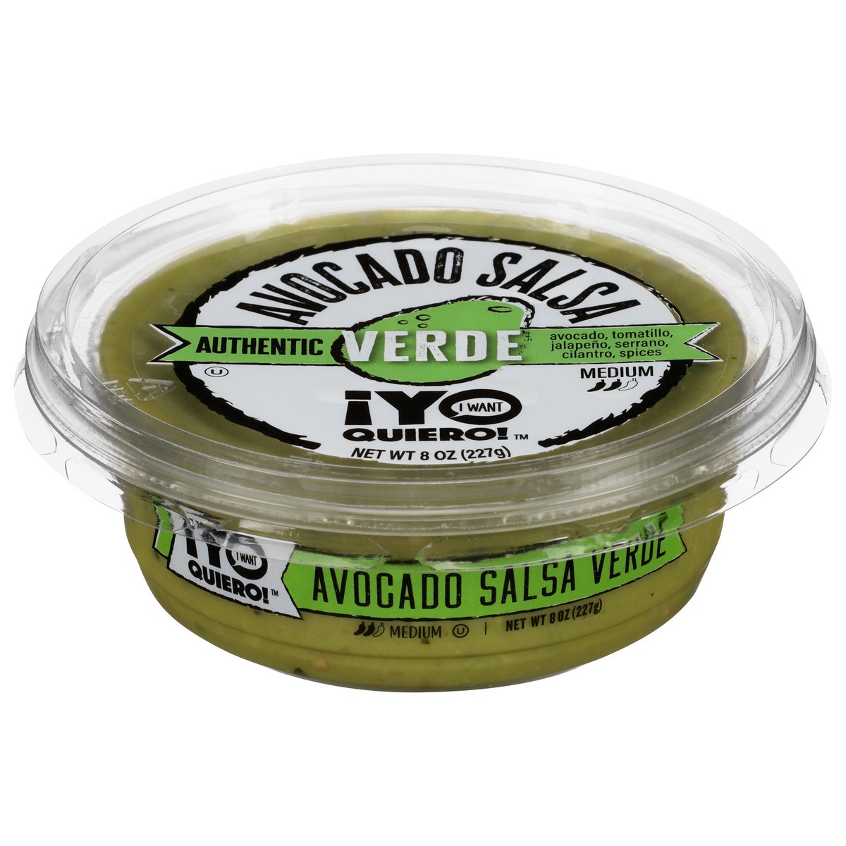 slide 1 of 13, ¡Yo Quiero! Medium Avocado Salsa Verde 8 oz, 8 oz