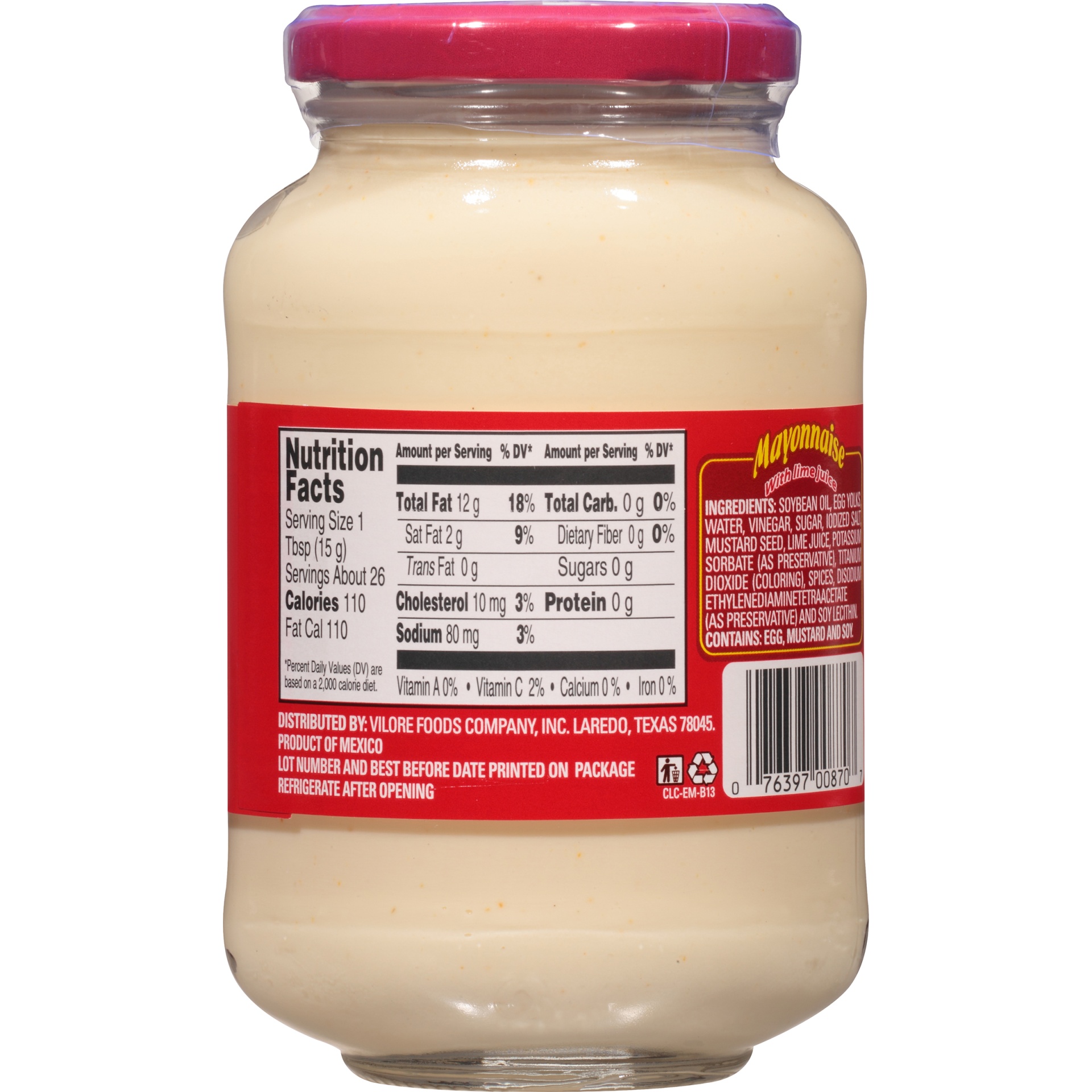 slide 6 of 8, La Costeña Mayonnaise with Lime Juice, 13.5 oz
