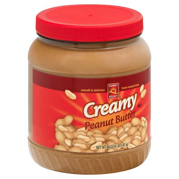 slide 1 of 1, Sunny Select Creamy Peanut Butter 64 oz, 64 oz