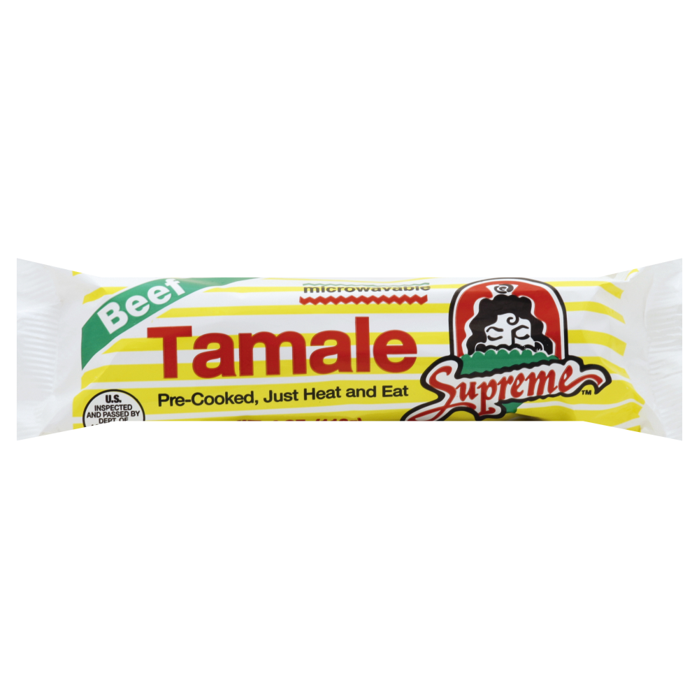 slide 1 of 5, Supreme Tamales Beef, 1 ct