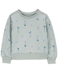 Carter's Toddler Ballet Crew Neck Cotton Pullover Teal 4T
