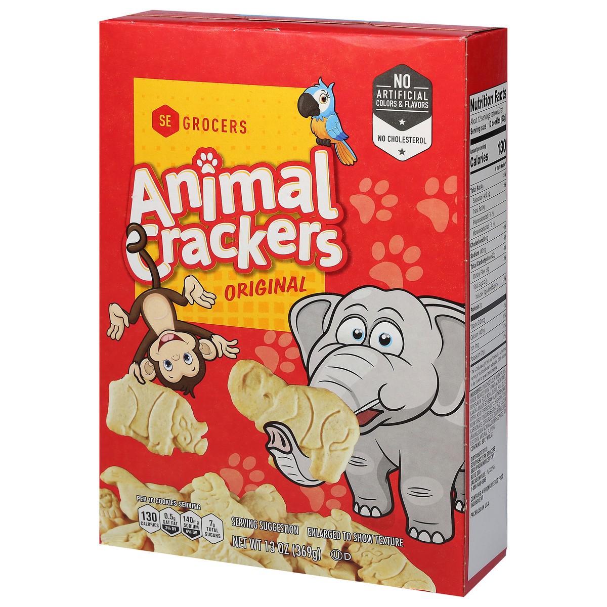 slide 2 of 9, SE Grocers  Animal Crackers, 13 oz