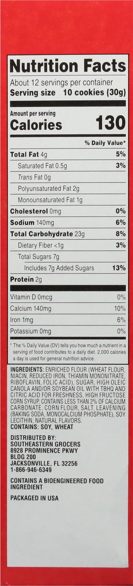 slide 5 of 9, SE Grocers  Animal Crackers, 13 oz