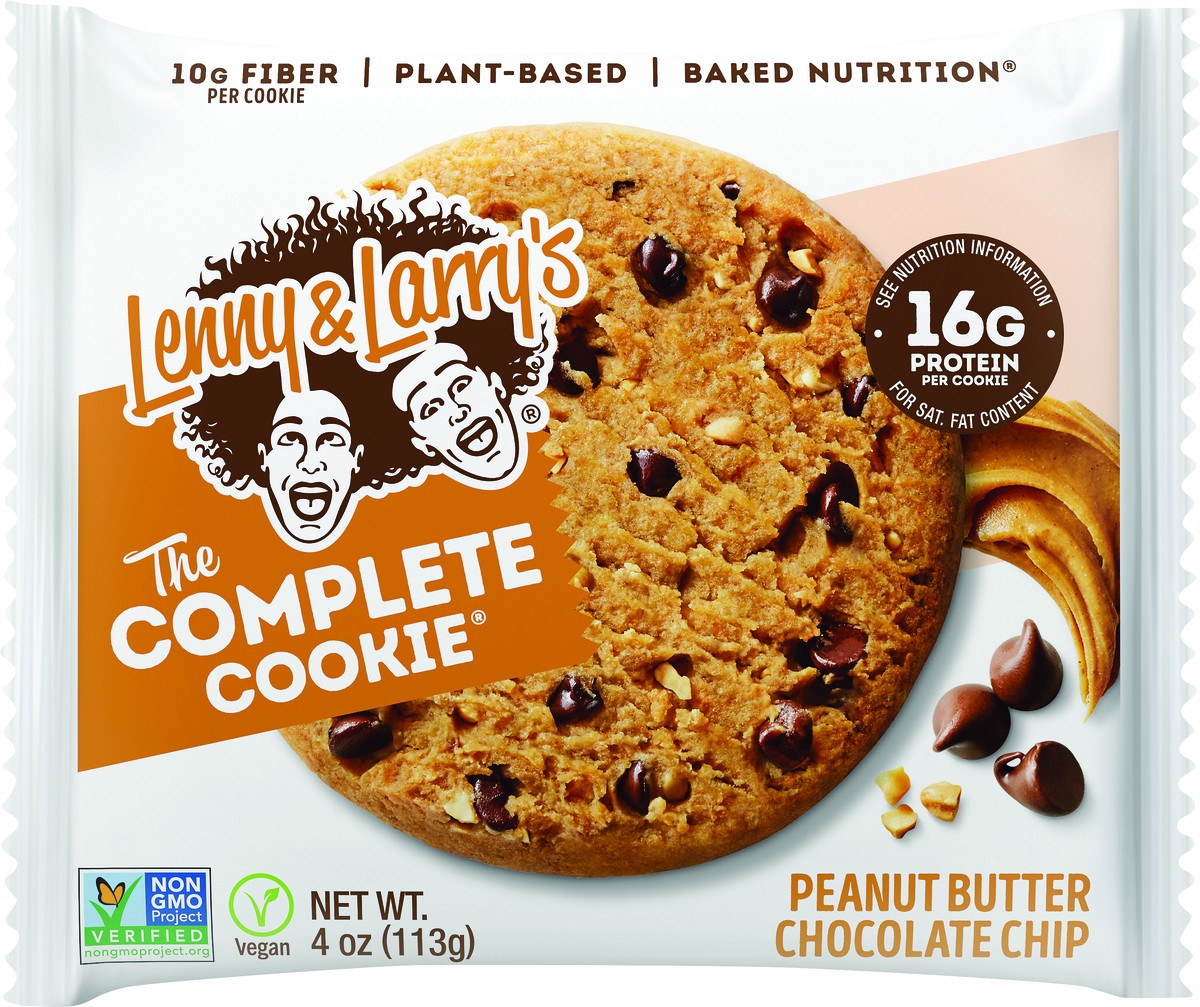 slide 4 of 5, Lenny & Larry's The Complete Cookie, Peanut Butter Chocolate Chip, 4oz- 12ct, 4 oz