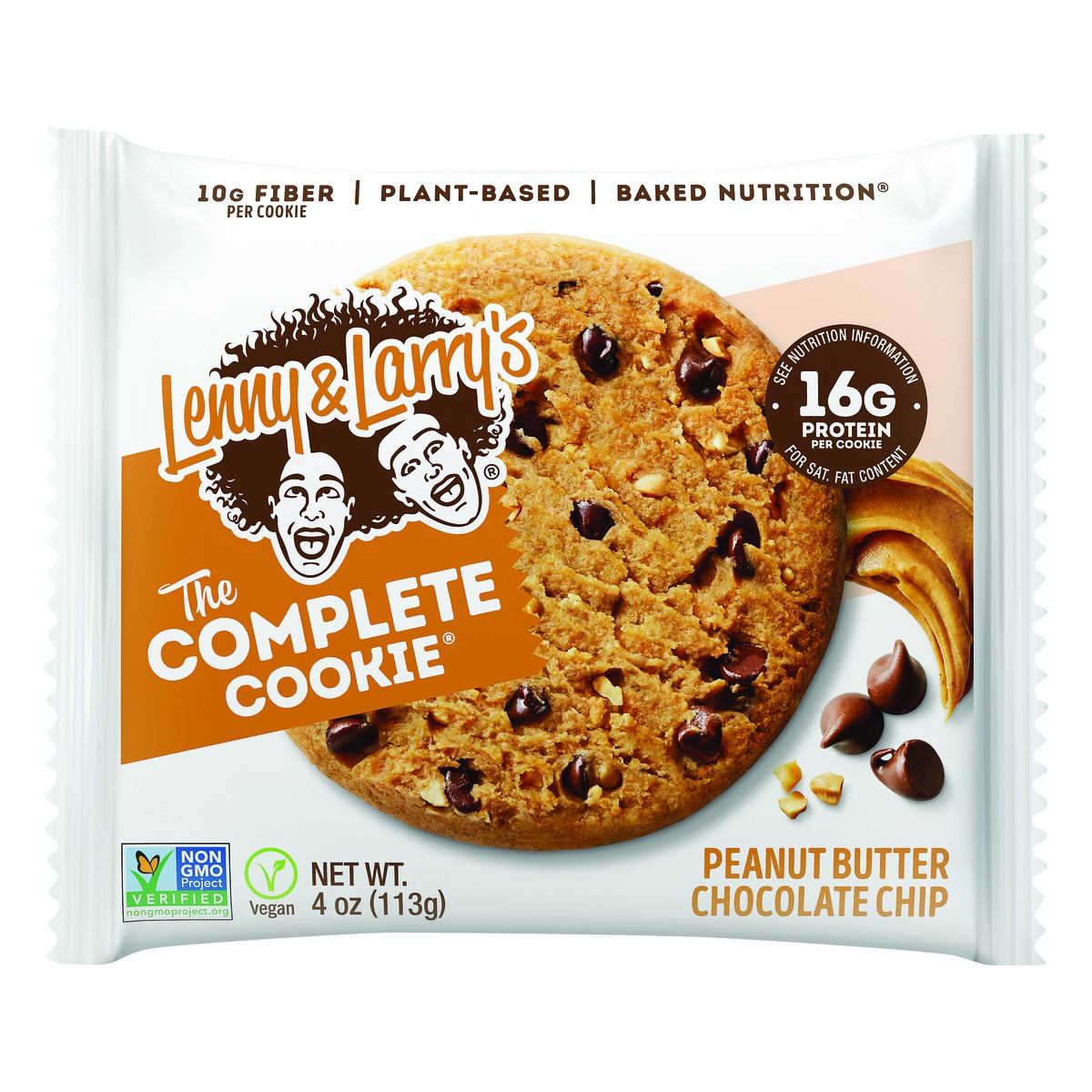 slide 1 of 1, Lenny & Larry's Peanut Butter Chocolate Chip Complete Cookie, 4 oz