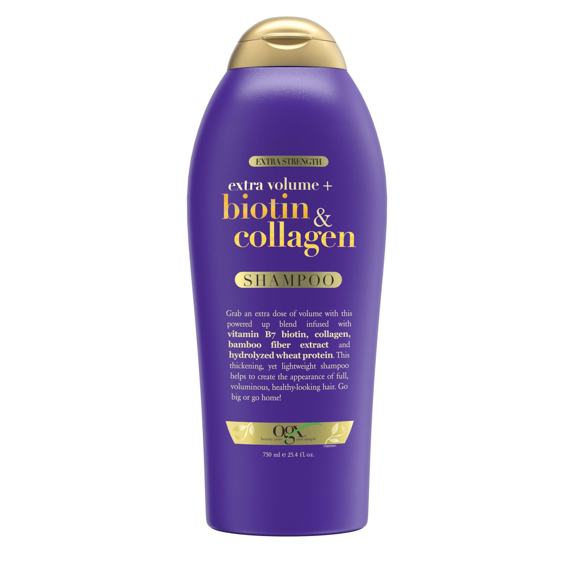 slide 1 of 1, OGX Volumizing Biotin & Collagen Shampoo for Fine Hair, 25.4oz, 25.4 oz