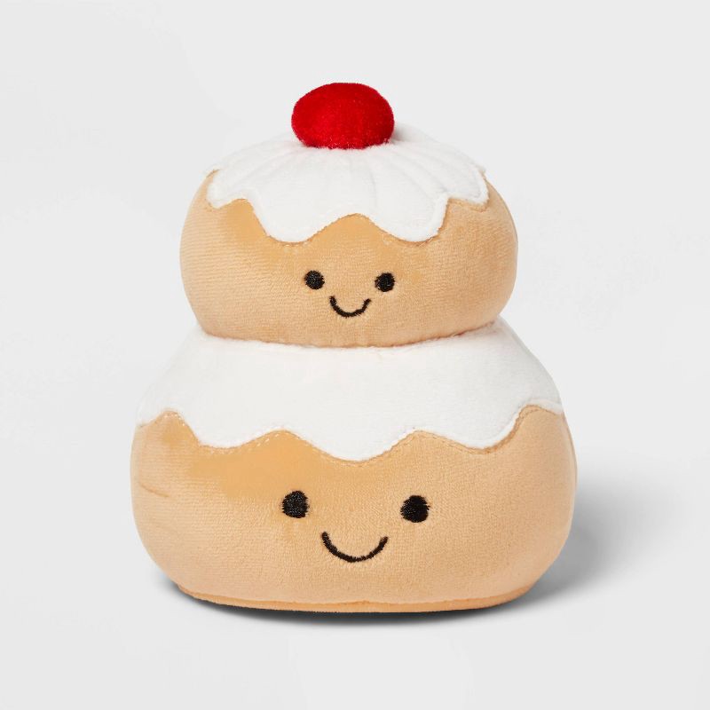 slide 1 of 3, Hanukkah Indoor Donut Fabric Stuffed Plush Figurine - Spritz™, 1 ct