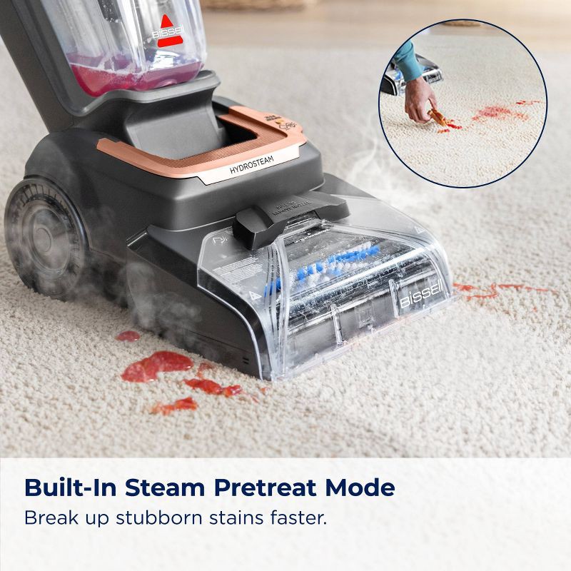 slide 4 of 7, BISSELL Revolution HydroSteam Pet Hair Pick-Up Carpet Cleaner 4120 20' 11" Cleaning Path, 1 ct
