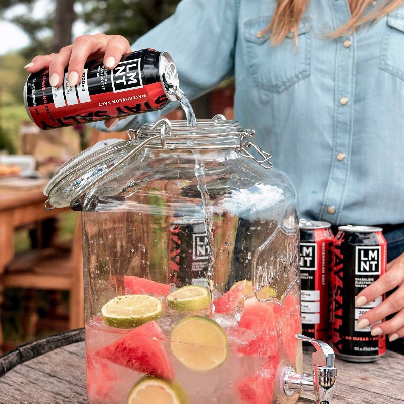 slide 5 of 6, LMNT Zero-Sugar Watermelon Salt Sparkling Electrolyte Drink - 16 fl oz, 16 fl oz