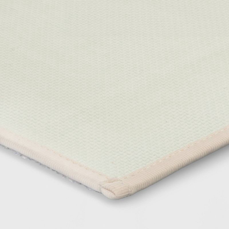 slide 4 of 4, 17"x24" Gingerbread House Christmas Bath Rug Brown/White - Wondershop™, 1 ct