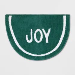 17"x24" 'Joy' Christmas Bath Rug Green - Wondershop™
