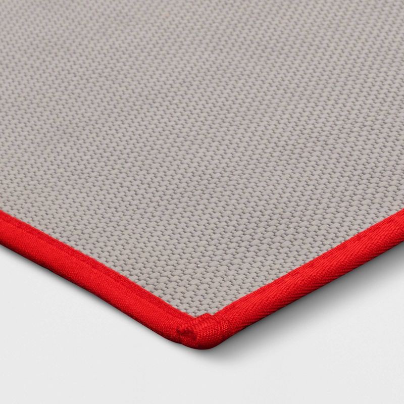 slide 3 of 4, 17"x24" 'Merry' Christmas Bath Rug Red - Wondershop™, 1 ct