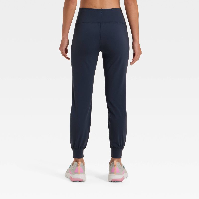 slide 2 of 3, Girls' Everyday Soft Jogger Leggings - All In Motion™ Navy Blue S, 1 ct