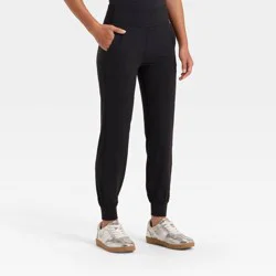 Girls' Everyday Soft Jogger Leggings - All In Motion™ Black S