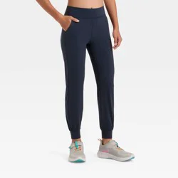 Girls' Everyday Soft Jogger Leggings - All In Motion™ Navy Blue XS