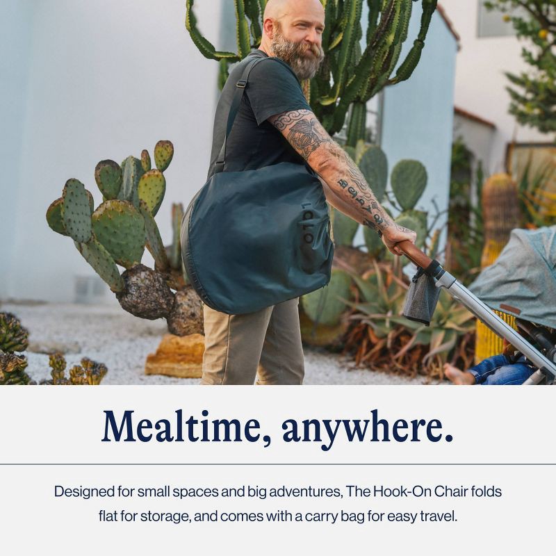 slide 6 of 10, Lalo Hook-On High Chair with Attachable Silicone Tray - Black, 1 ct