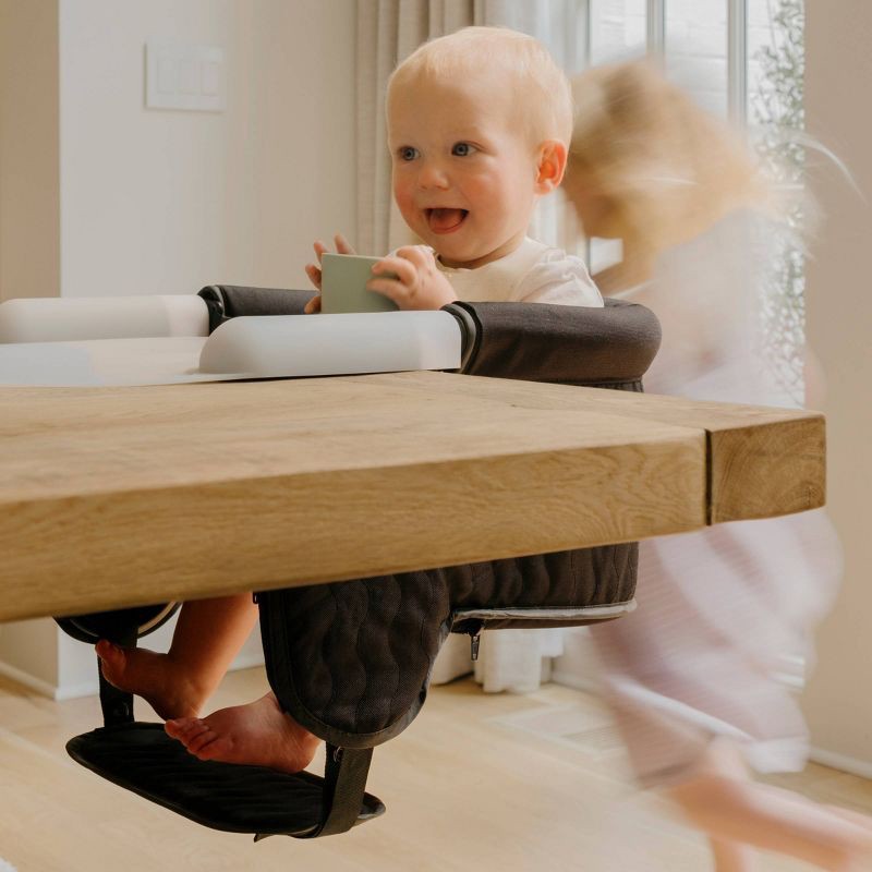 slide 7 of 10, Lalo Hook-On High Chair with Attachable Silicone Tray - Black, 1 ct