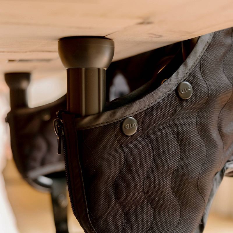 slide 8 of 10, Lalo Hook-On High Chair with Attachable Silicone Tray - Black, 1 ct