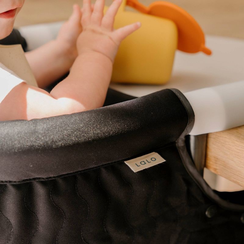slide 9 of 10, Lalo Hook-On High Chair with Attachable Silicone Tray - Black, 1 ct