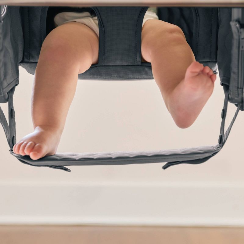 slide 10 of 10, Lalo Hook-On High Chair with Attachable Silicone Tray - Black, 1 ct