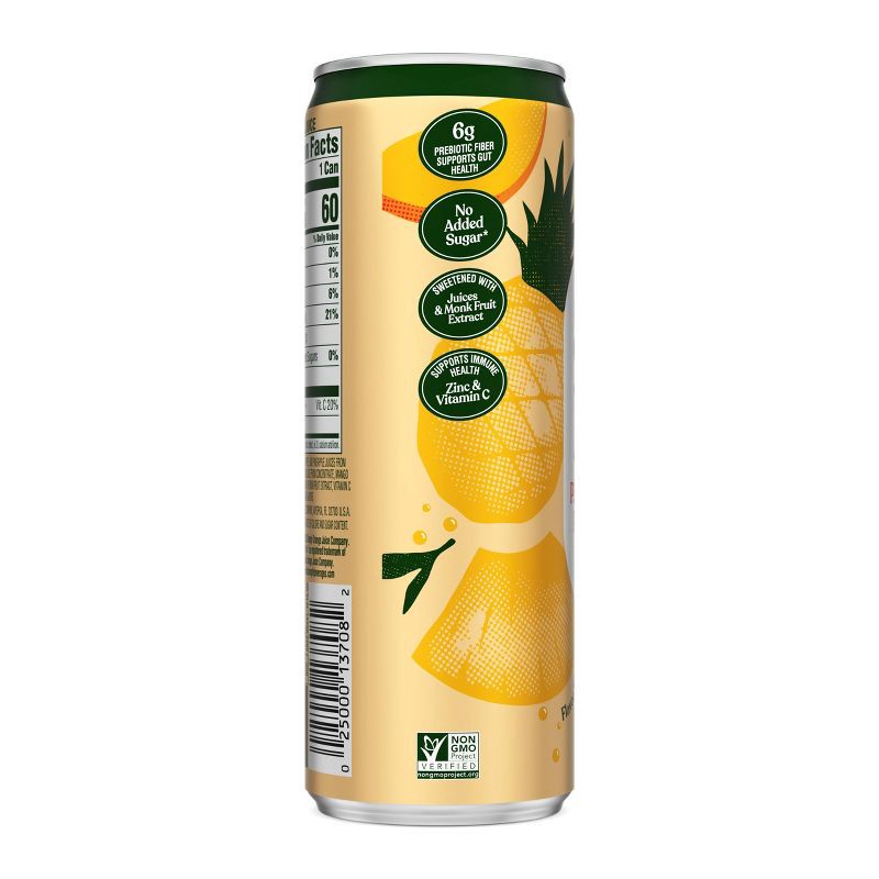 slide 6 of 11, Simply Beverages Simply Pop Pineapple-Mango Prebiotic Soda - 12 fl oz Slim Can, 12 fl oz