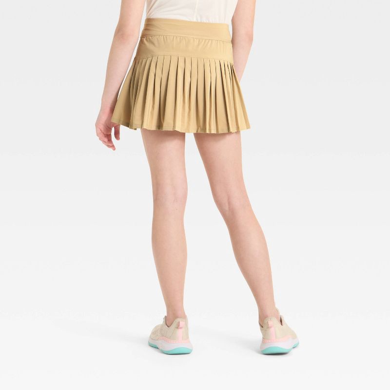 slide 2 of 3, Girls' Active Light Uniform Skort - All In Motion™ Khaki L, 1 ct