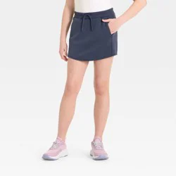 Girls' Airy Sleek Piped Skort - All In Motion™ Navy Blue L