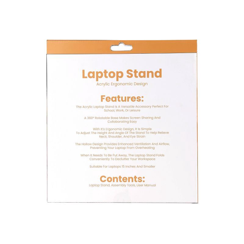 slide 3 of 8, Vivitar Acrylic Laptop Stand - Light Purple, 1 ct