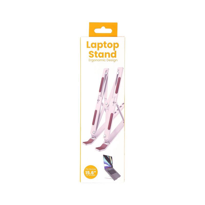 slide 1 of 9, Vivitar Aluminum Laptop Stand - Light Pink, 1 ct