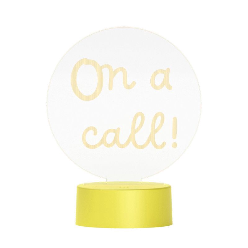 slide 1 of 3, Gems On A Call Light Up Desk Sign: Touch Activated ABS LED Novelty Lamp, 1 ct