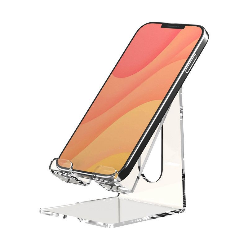 slide 2 of 3, Gems Phone Stand - Clear, 1 ct