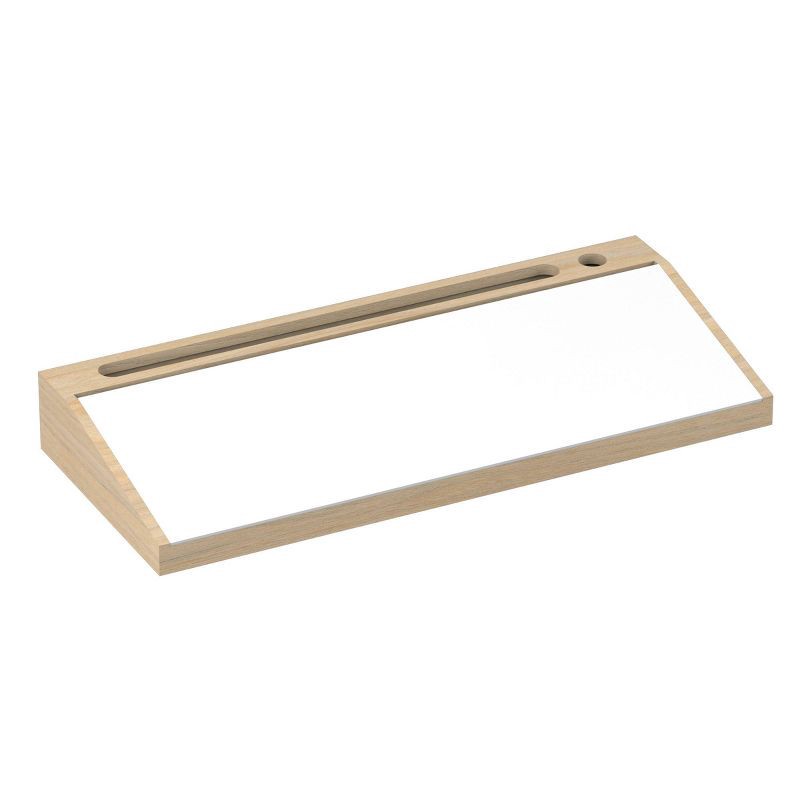 slide 1 of 3, North Desktop Wipe Board Organizer: Bamboo Desk Accessories & Tool Holder, 1 ct