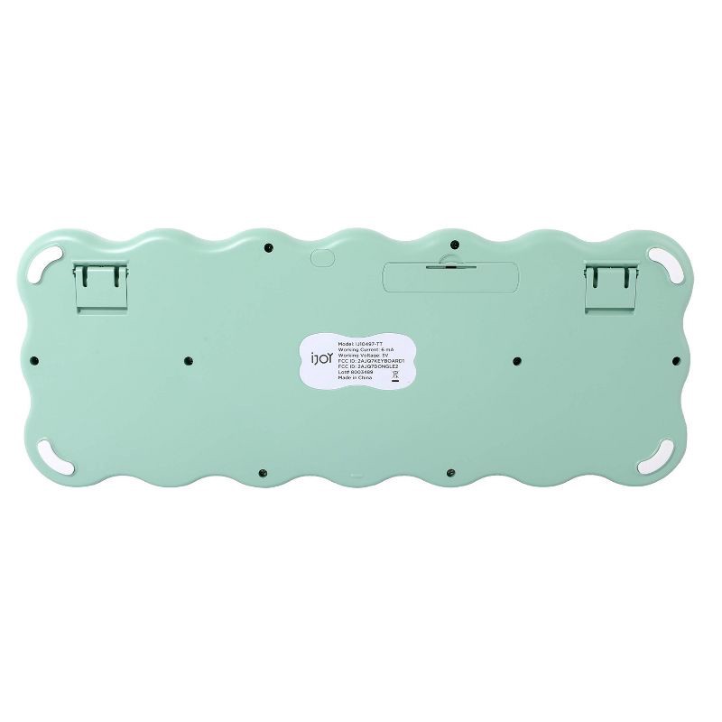 slide 2 of 5, IJoy Wavy Keyboard - Green: ABS Material, Slim Design, Computer Accessory, 1 ct