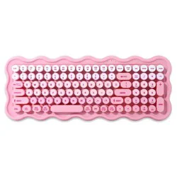 iJoy Wireless Wavy Keyboard - Pink