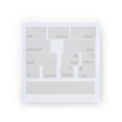 IJoy Keyboard Decals - Beige: PVC Material, Self-Adhesive Computer Accessories