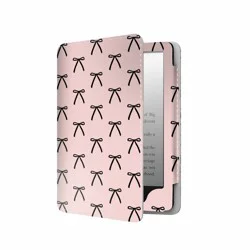 iJoy Hard Case with Kickstand for Kindle Paper White 12th Generation and Paper White Signature - Black Bows