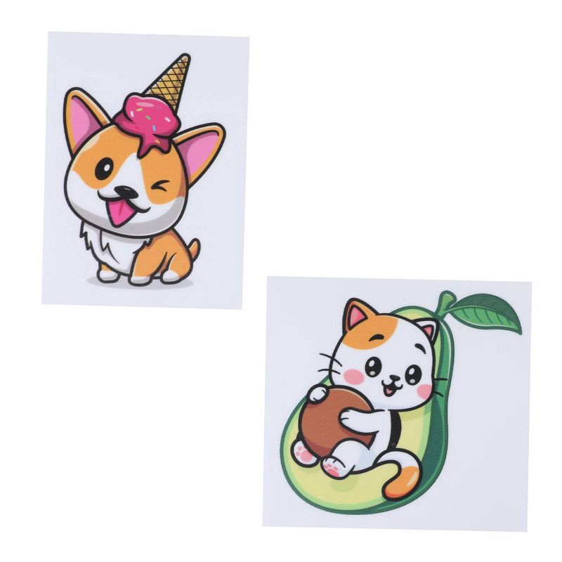 slide 1 of 3, iJoy 2pk Laptop Decal - Cat and Dog, 2 ct