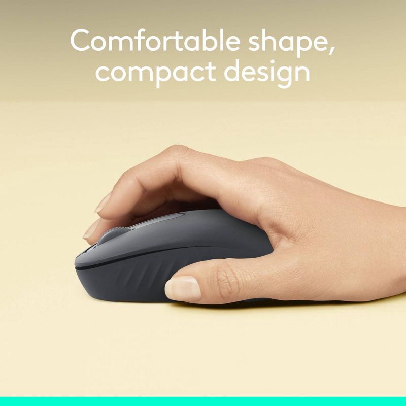 slide 3 of 10, Logitech M196 Bluetooth Mouse - Black: Bluetooth Technology for Home Use, 1 ct