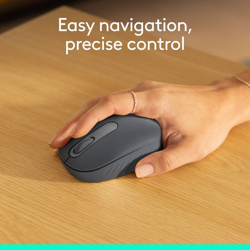 slide 5 of 10, Logitech M196 Bluetooth Mouse - Black: Bluetooth Technology for Home Use, 1 ct