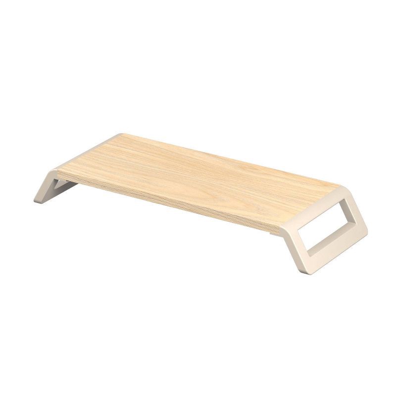 slide 3 of 3, North Monitor Riser Stand with USB Ports: Desk Accessories MDF Hardware, 1 ct