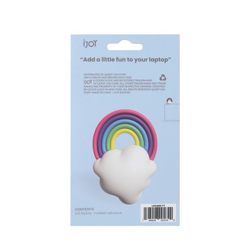 slide 4 of 4, IJoy Molded Laptop Adhesives - Rainbow: PVC Self-Adhesive Computer Accessories, 1 ct