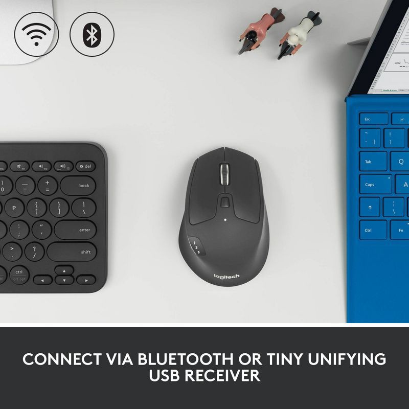 slide 4 of 11, Logitech USB-A Precision Mouse Pro: Wireless Bluetooth Connection for Home Use, 1 ct