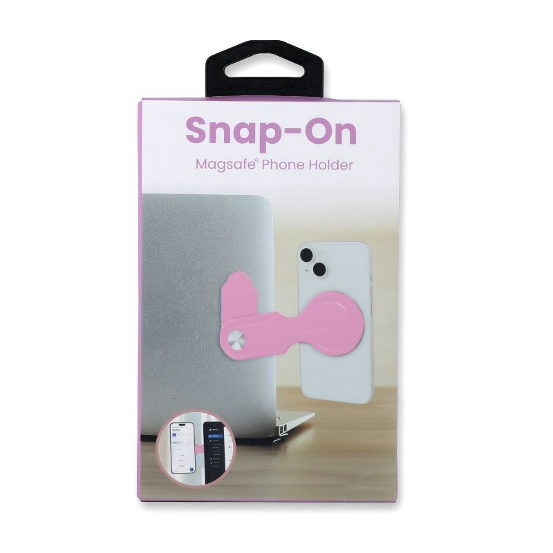 slide 2 of 5, iJoy Snap-On Laptop Phone Holder - Pink, 1 ct