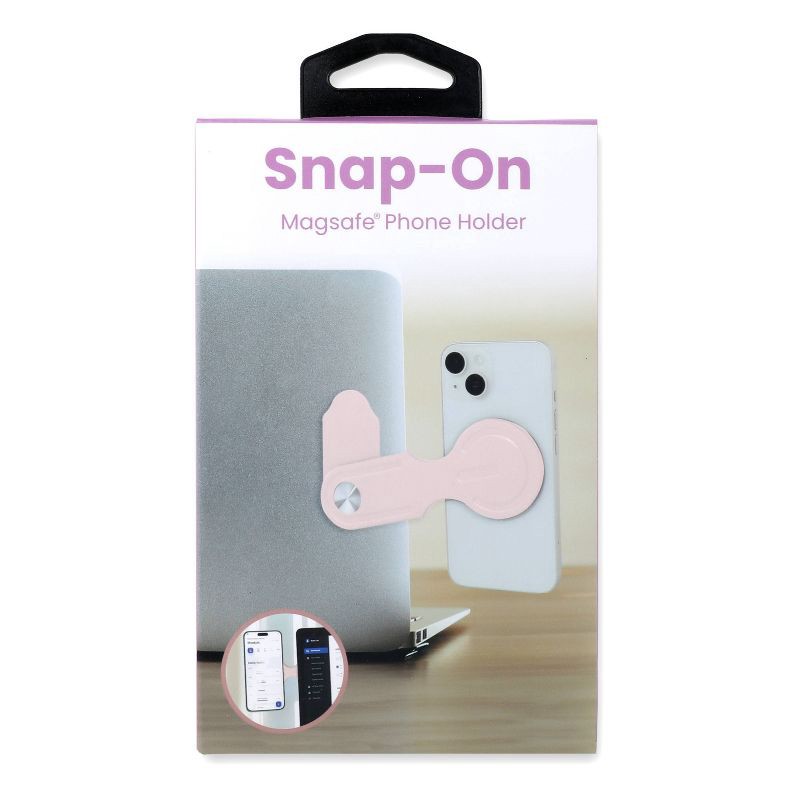 slide 2 of 5, iJoy Snap-On Laptop Phone Holder - Blush, 1 ct