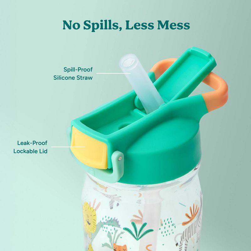 slide 5 of 6, Reduce 14oz Hydrate Tritan Kids' Water Bottle Zoo Crew, 14 oz