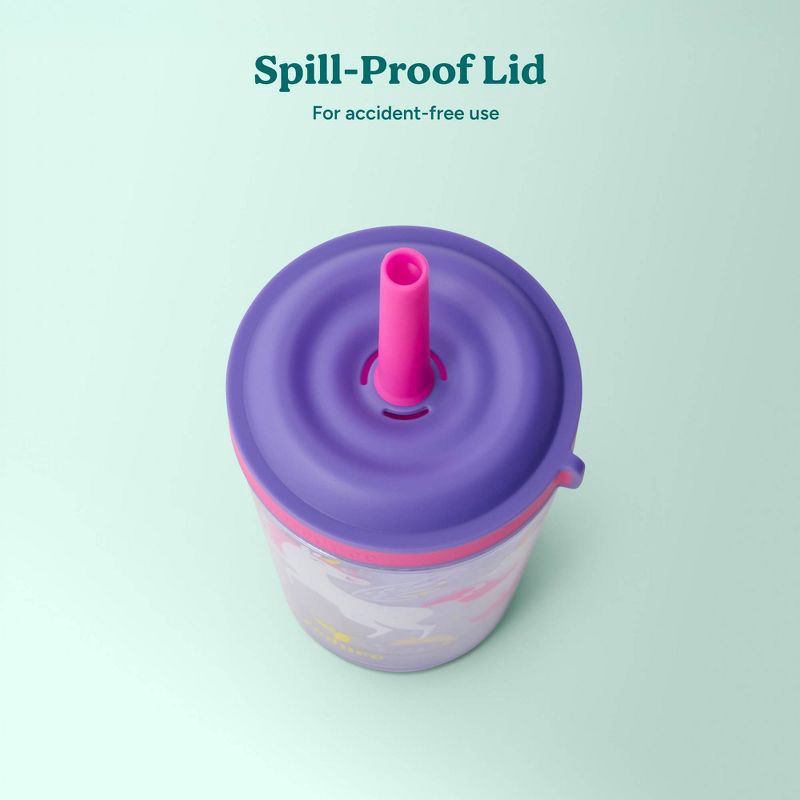 slide 5 of 6, Reduce 12oz Cartwheel Straw Cup Unicorn Magic, 12 oz