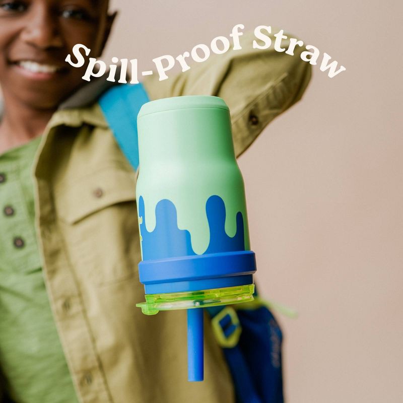 slide 6 of 6, Reduce 14oz Coldee Vacuum Insulated Stainless Steel Straw Tumbler Slime, 14 oz