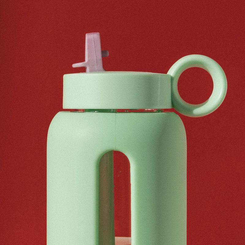 slide 4 of 5, Bink 10oz Kids' Water Bottle Flip Cap Sea Glass, 10 oz